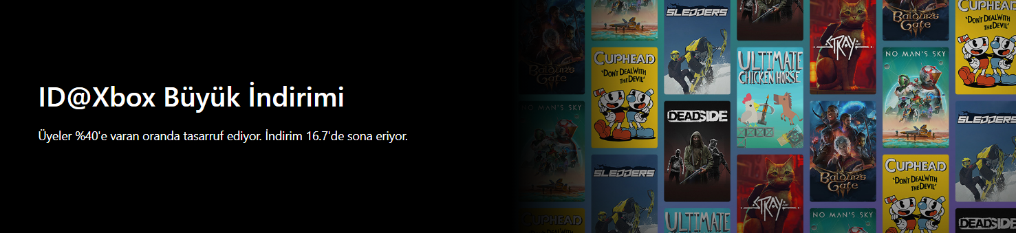 ID Xbox Büyük İndirimi
